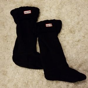 Hunter Original Tall Black Cable Knit Boot Socks